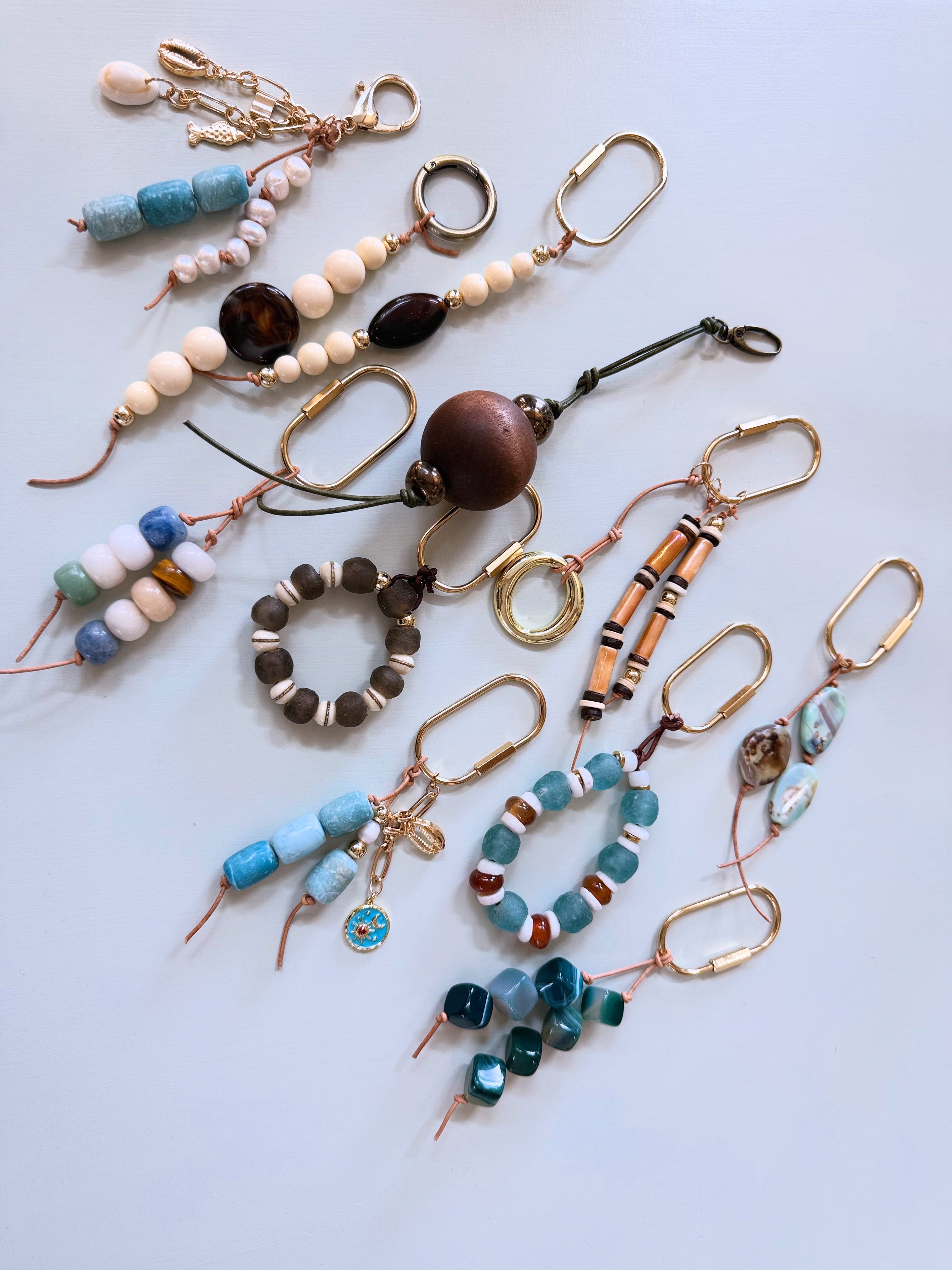 Bag Charms - Semiprecious Stones