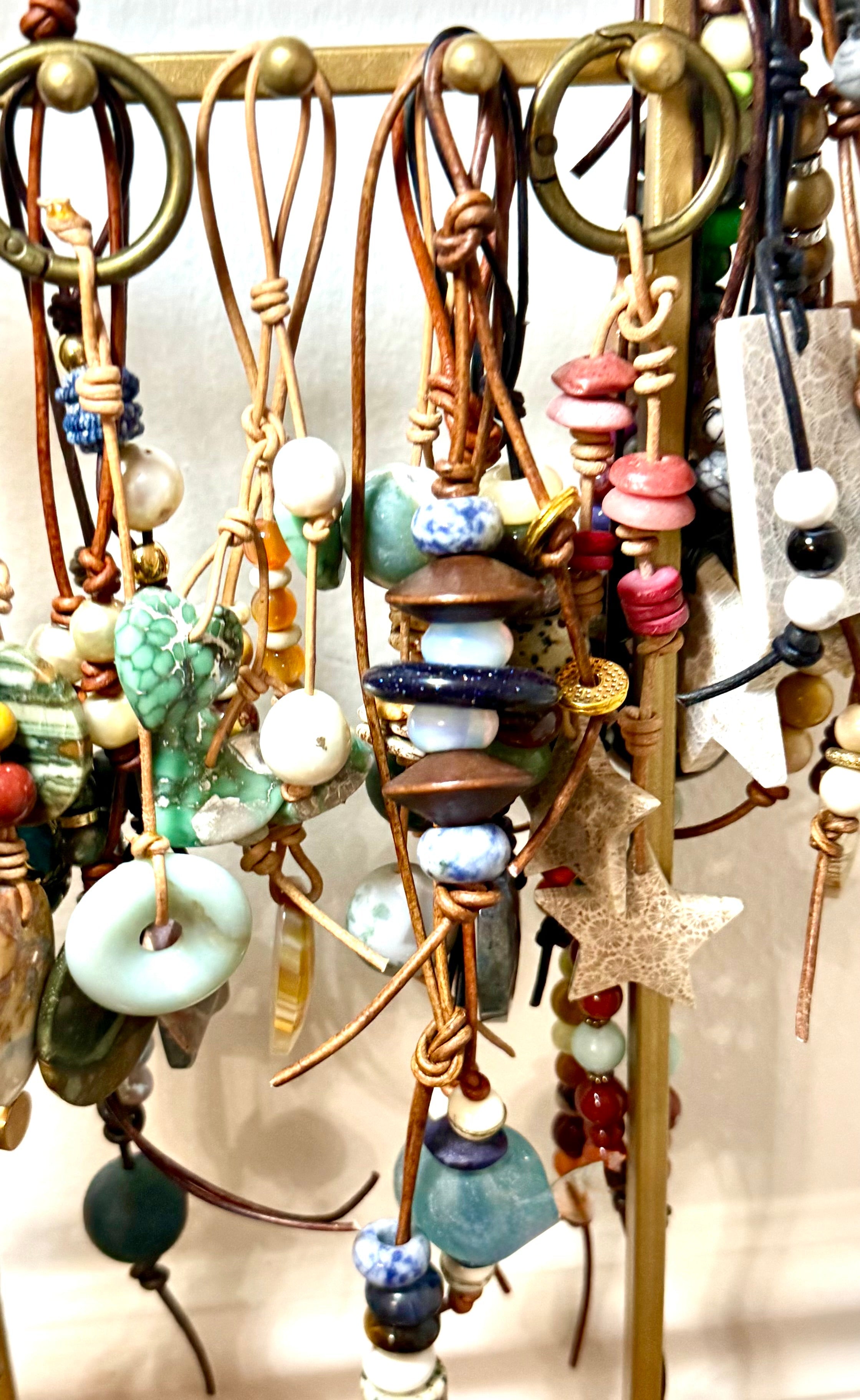 Bag Charms - Semiprecious Stones