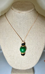 The Droplet Necklace Minimal Stone Necklace