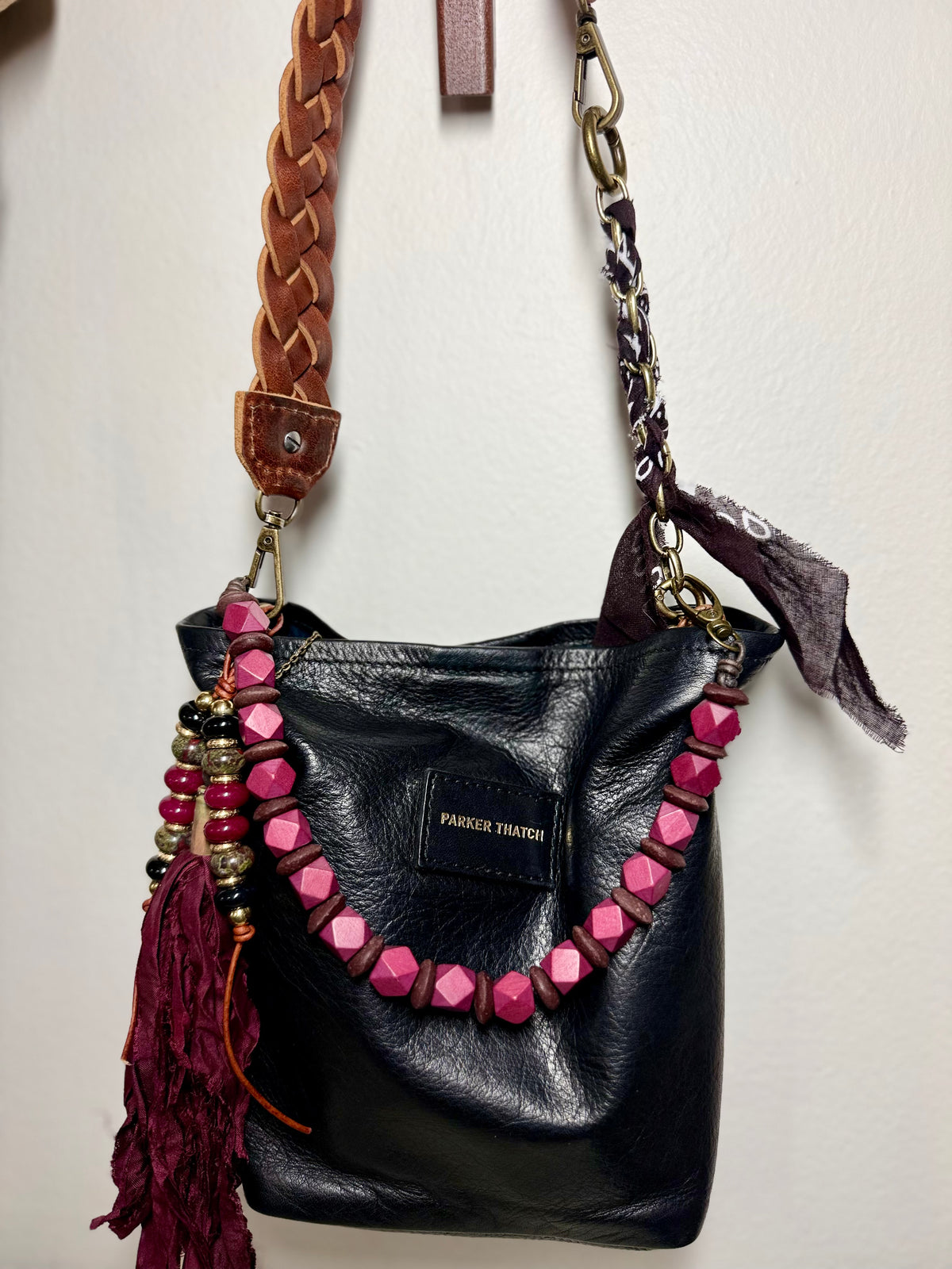 The Souvenir a Sari Silk necklace bag charm