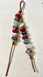 The RWB  Bag Charm Keychain - Coastal Inspired USA