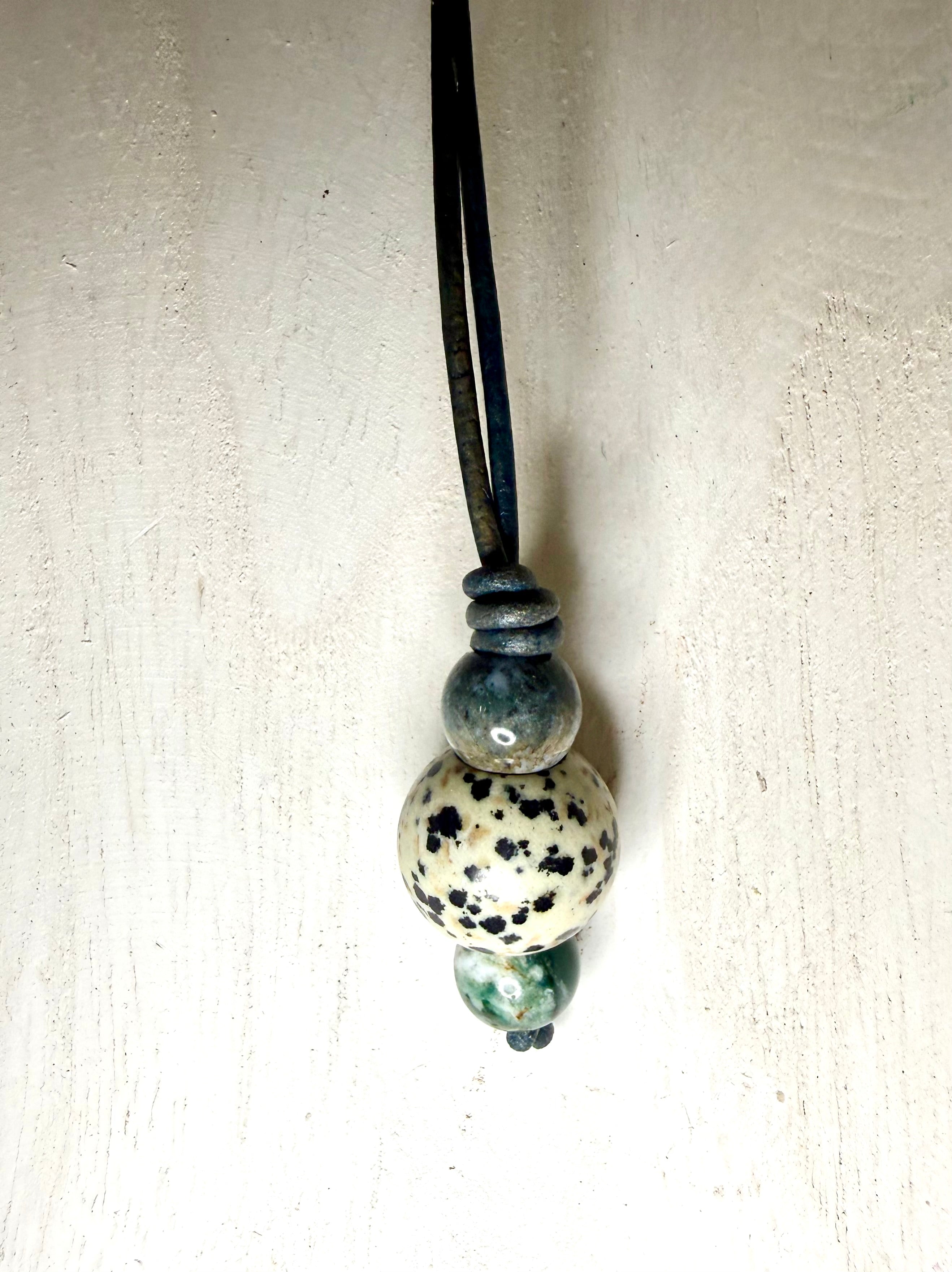 The Droplet Necklace Minimal Stone Necklace