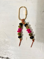 The MYSTI bag charm stone keychain