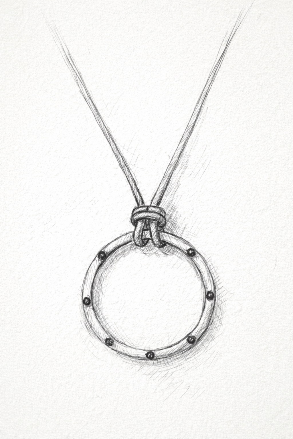 The Ring Leather & Metal Eyewear Holder Necklace
