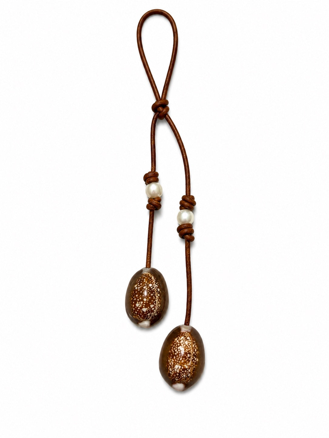 The Cowrie Twin Coast Key Chain Accessory bag charm leather handbag accessory