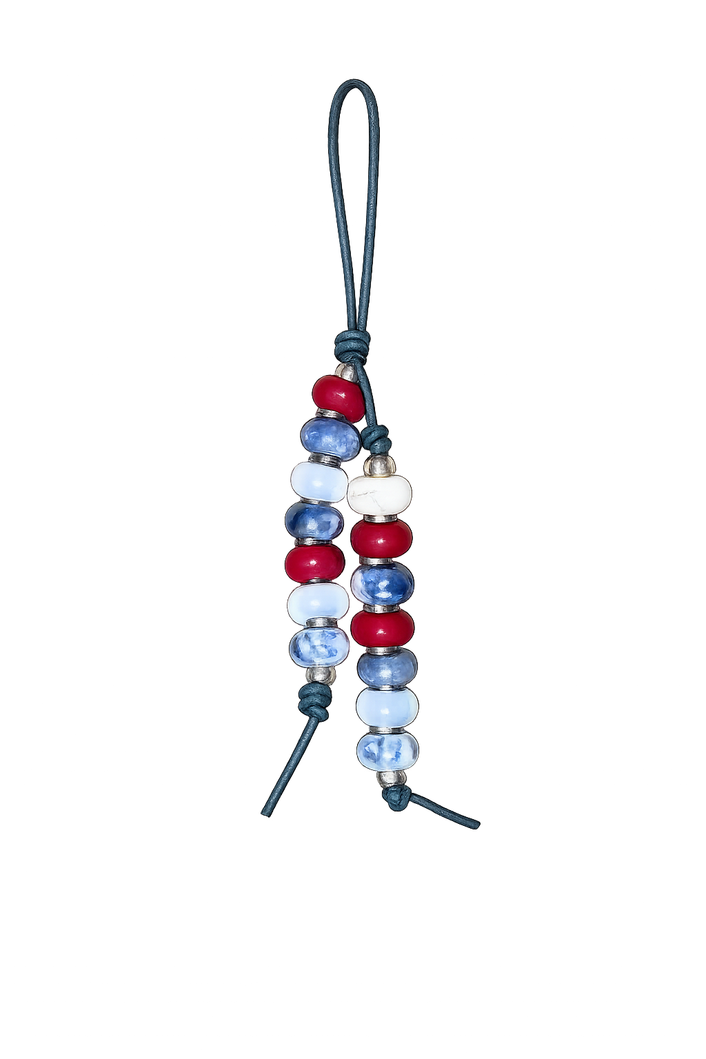 The RWB  Bag Charm Keychain - Coastal Inspired USA