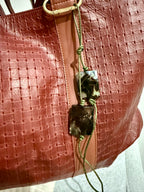 The Chunky Earth Jasper Leather Charm