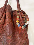 The biggies bag charm semiprecious stone boho chic