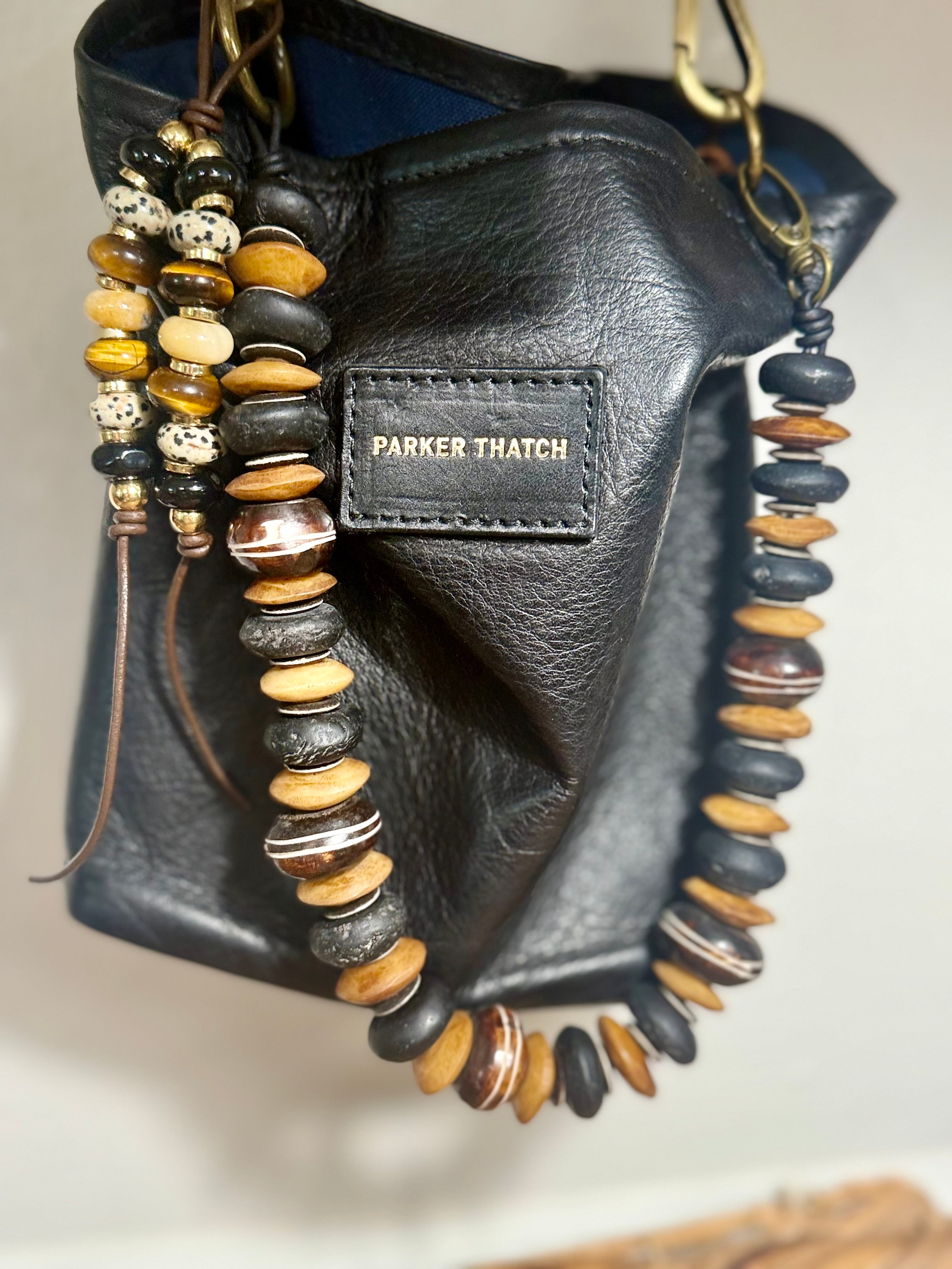 THE XL Beaded Strap purse necklace bag accessory