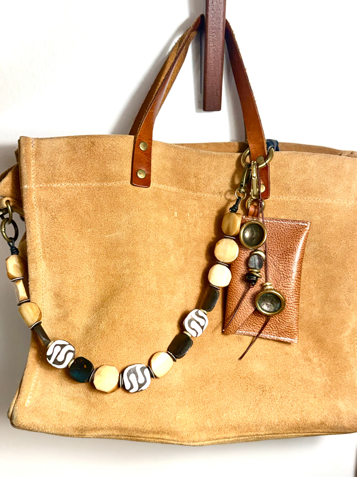 THE XL Beaded Strap purse necklace bag accessory