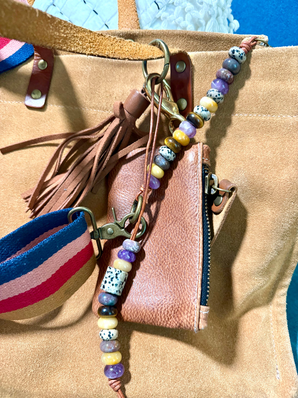 The Extender Bag Extender Purse Extender Chain & Semiprecious Beads