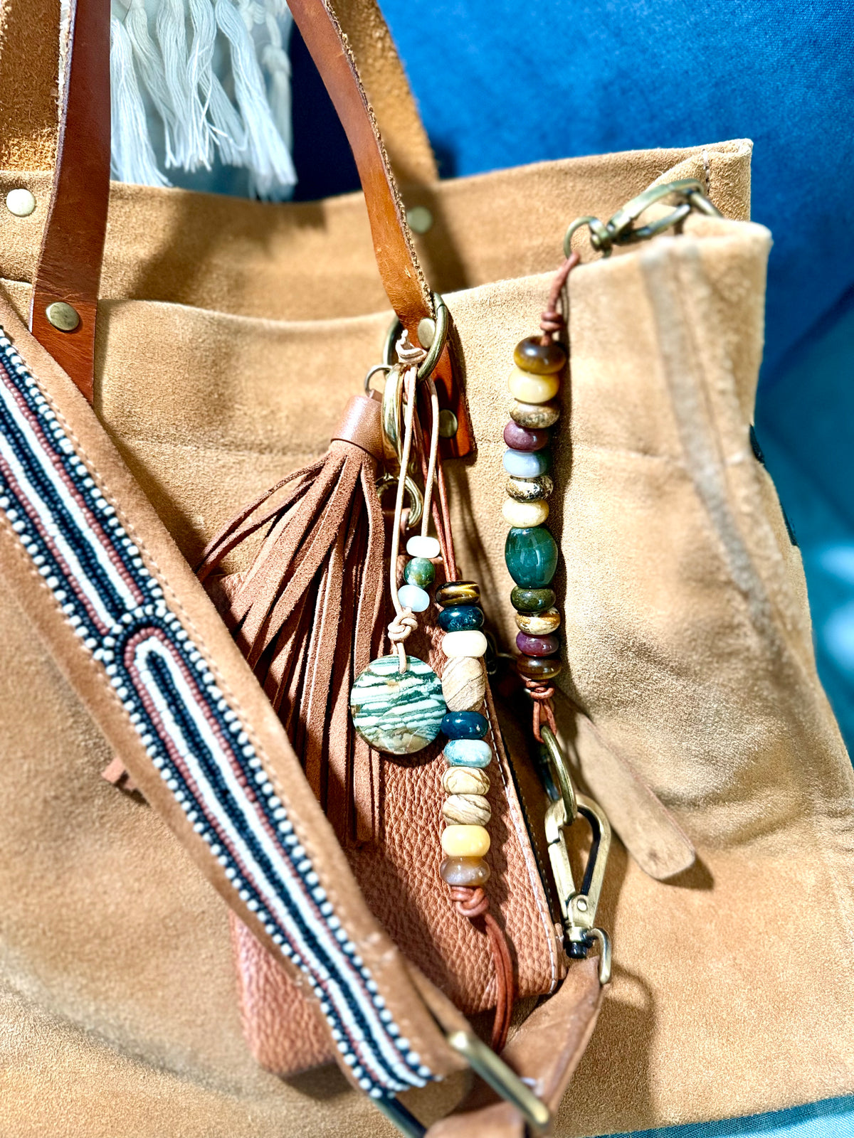 The Extender Bag Extender Purse Extender Chain & Semiprecious Beads
