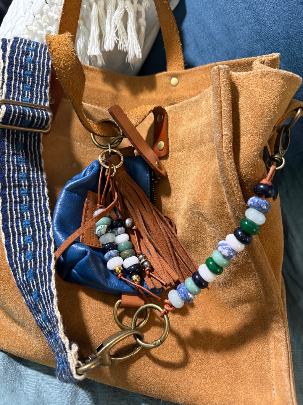 The Extender Bag Extender Purse Extender Chain & Semiprecious Beads