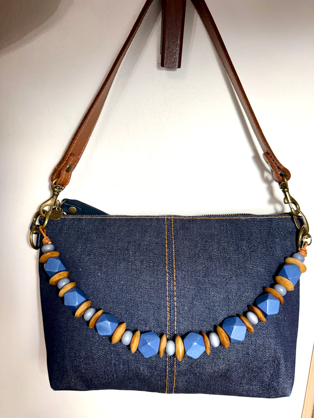 THE MEDIUM BEADED STRAP bag strap purse necklace