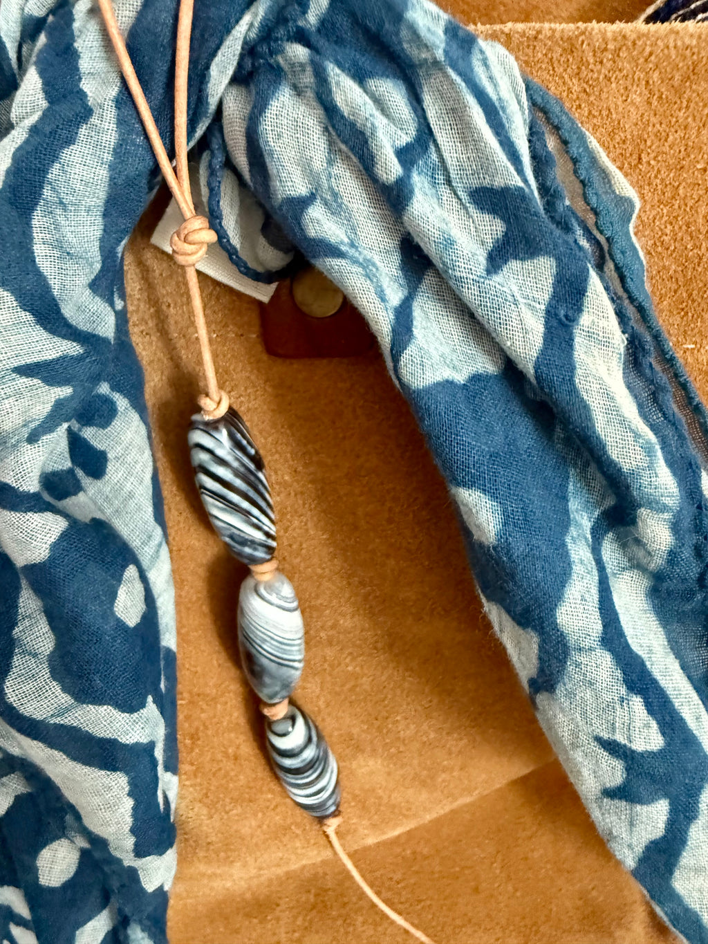 The Tidal Current handcrafted bag charm keychain