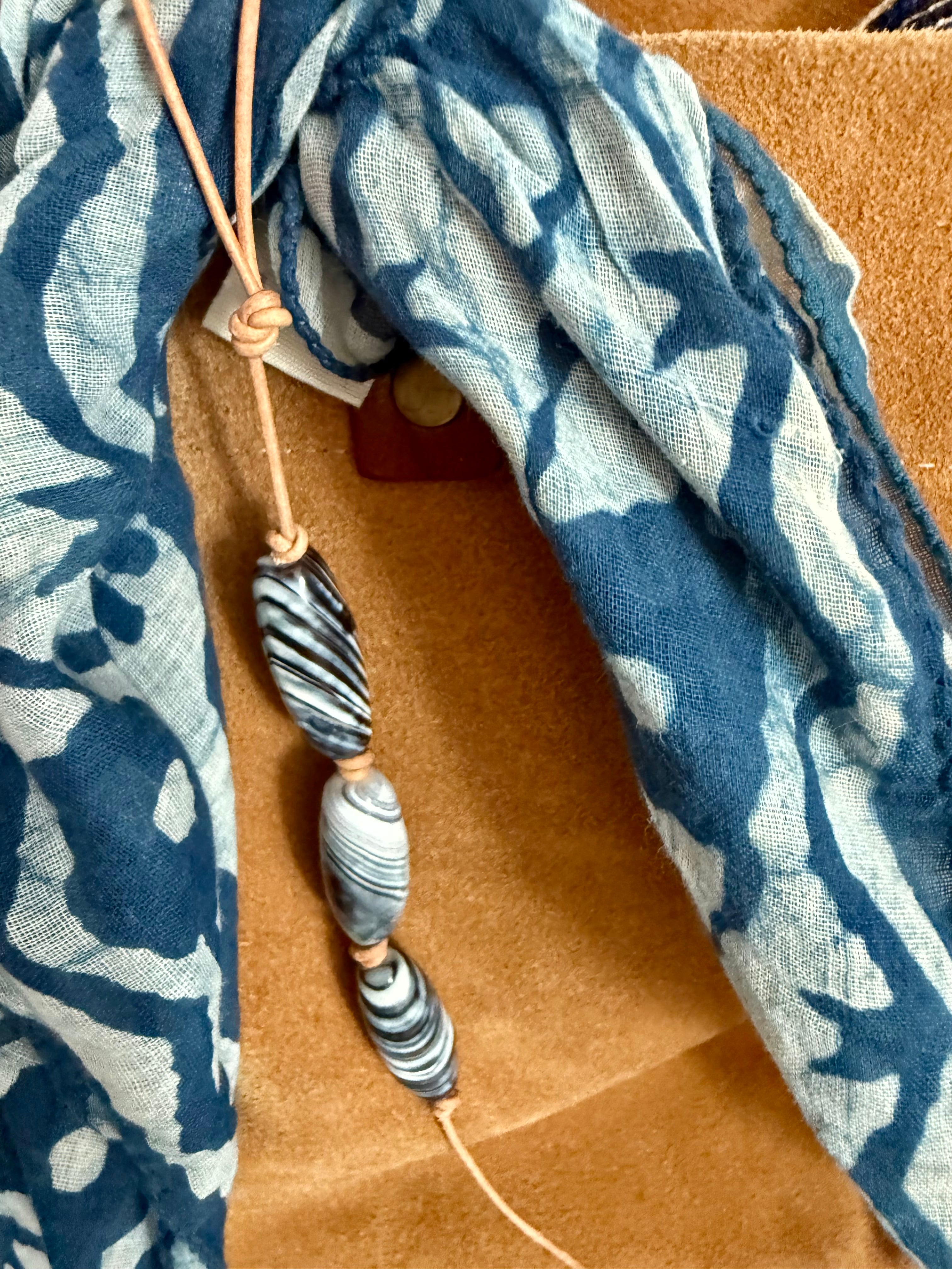 The Tidal Current handcrafted bag charm keychain