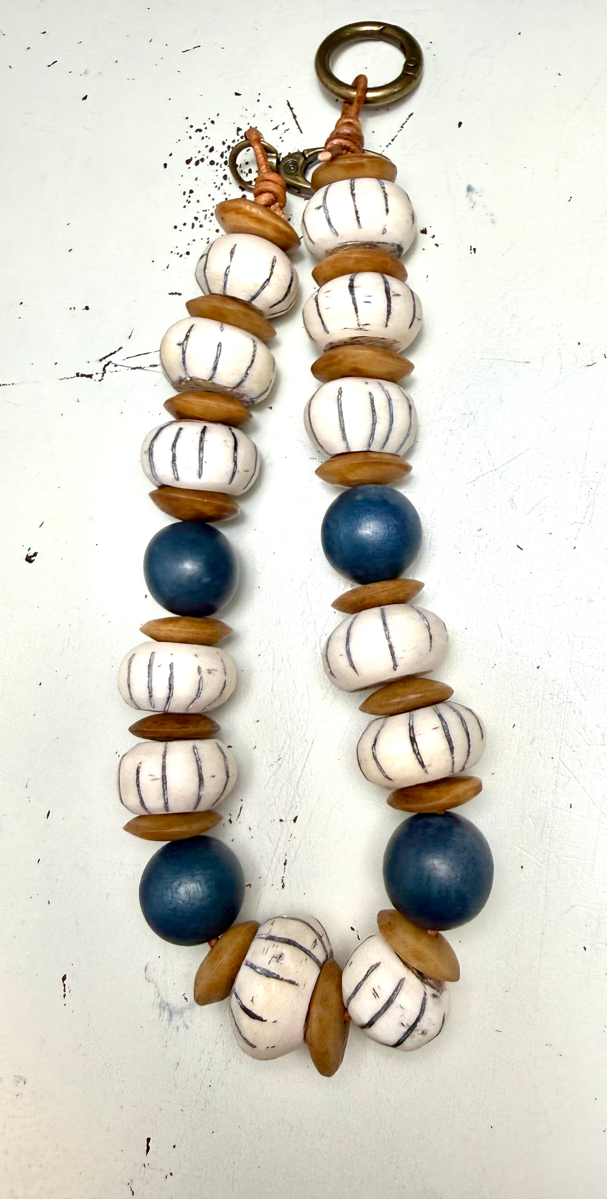 THE XL Beaded Strap purse necklace bag accessory
