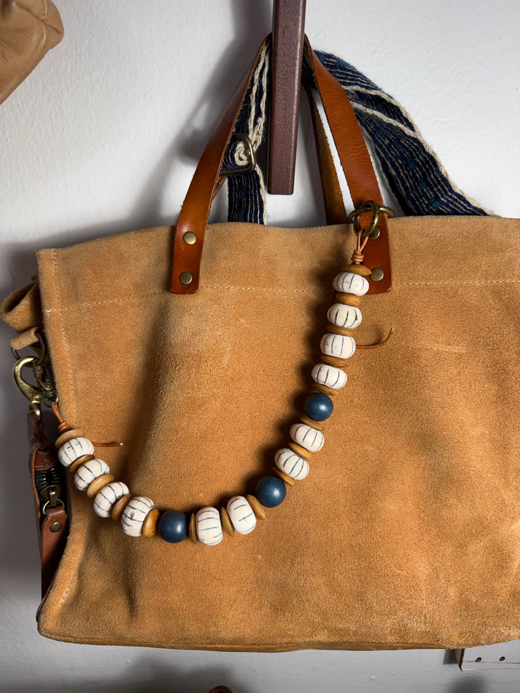 THE XL Beaded Strap purse necklace bag accessory