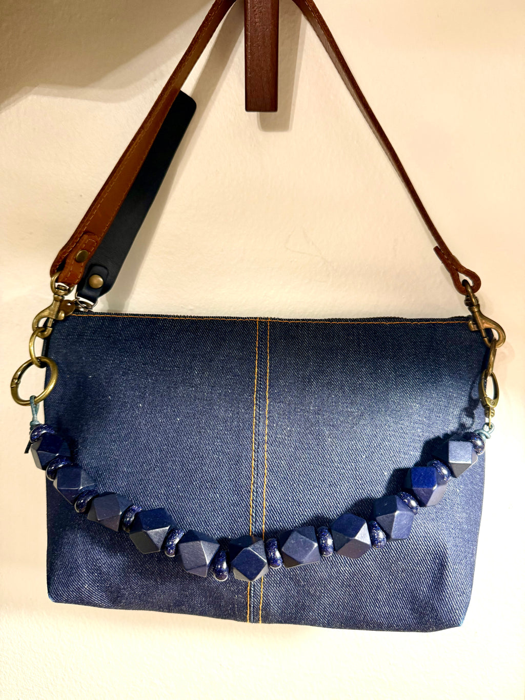 THE MEDIUM BEADED STRAP bag strap purse necklace