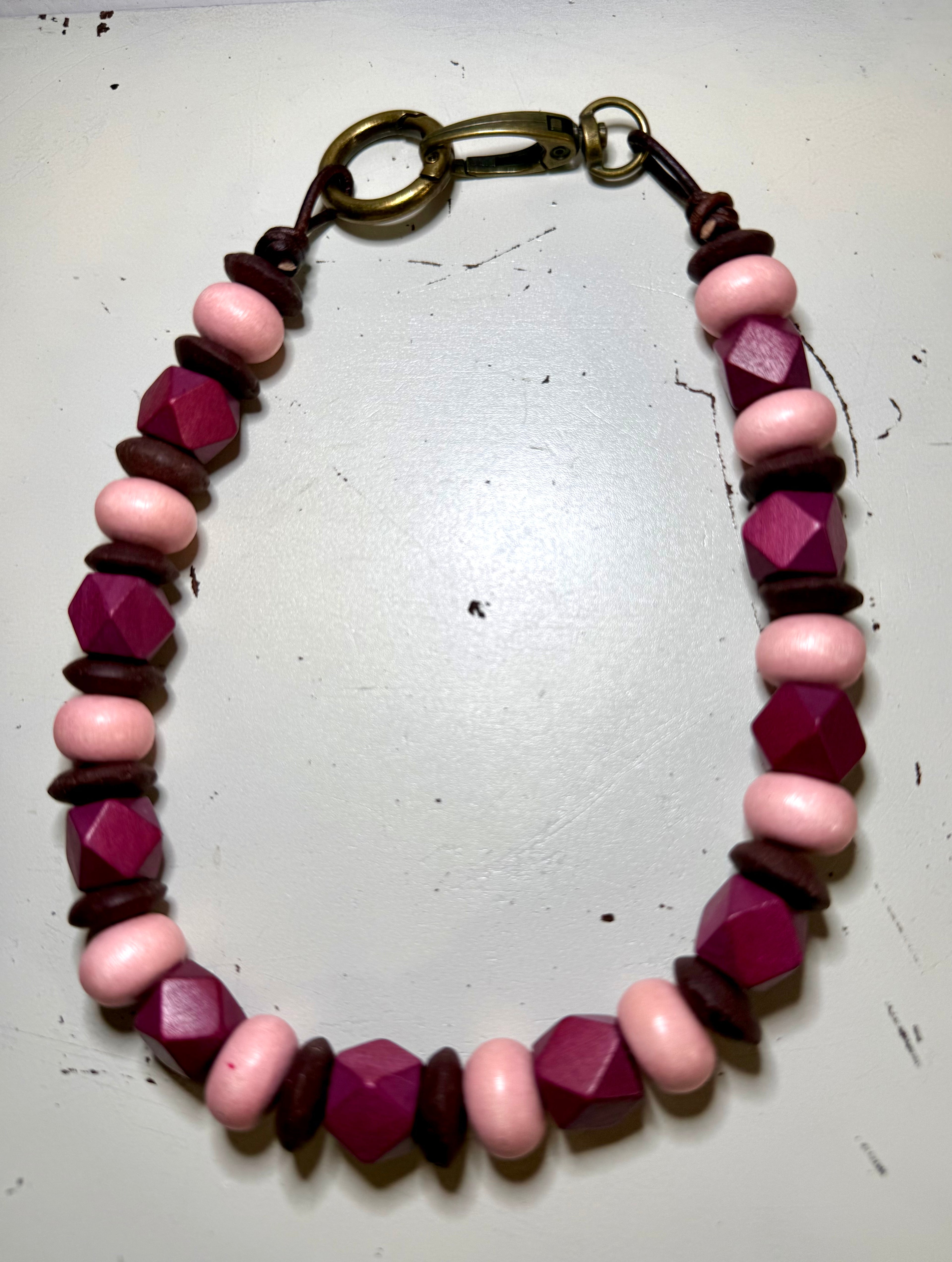 THE MEDIUM BEADED STRAP bag strap purse necklace