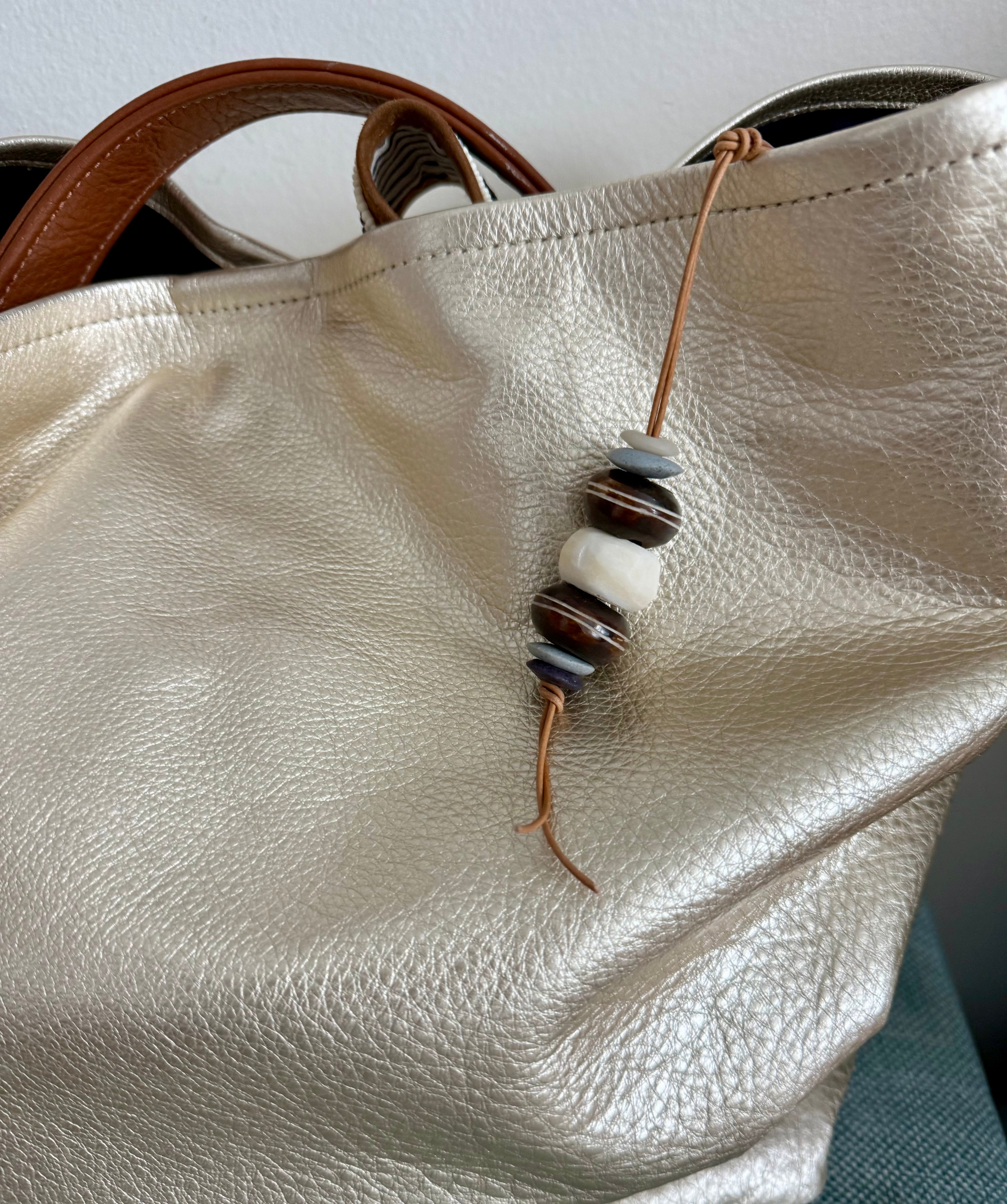 The Night Buoy Handcrafted bag charm keychain
