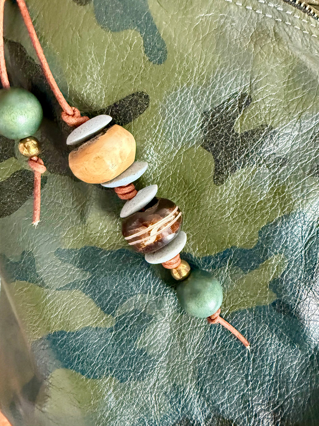 The Breakwater handcrafted bag charm keychain