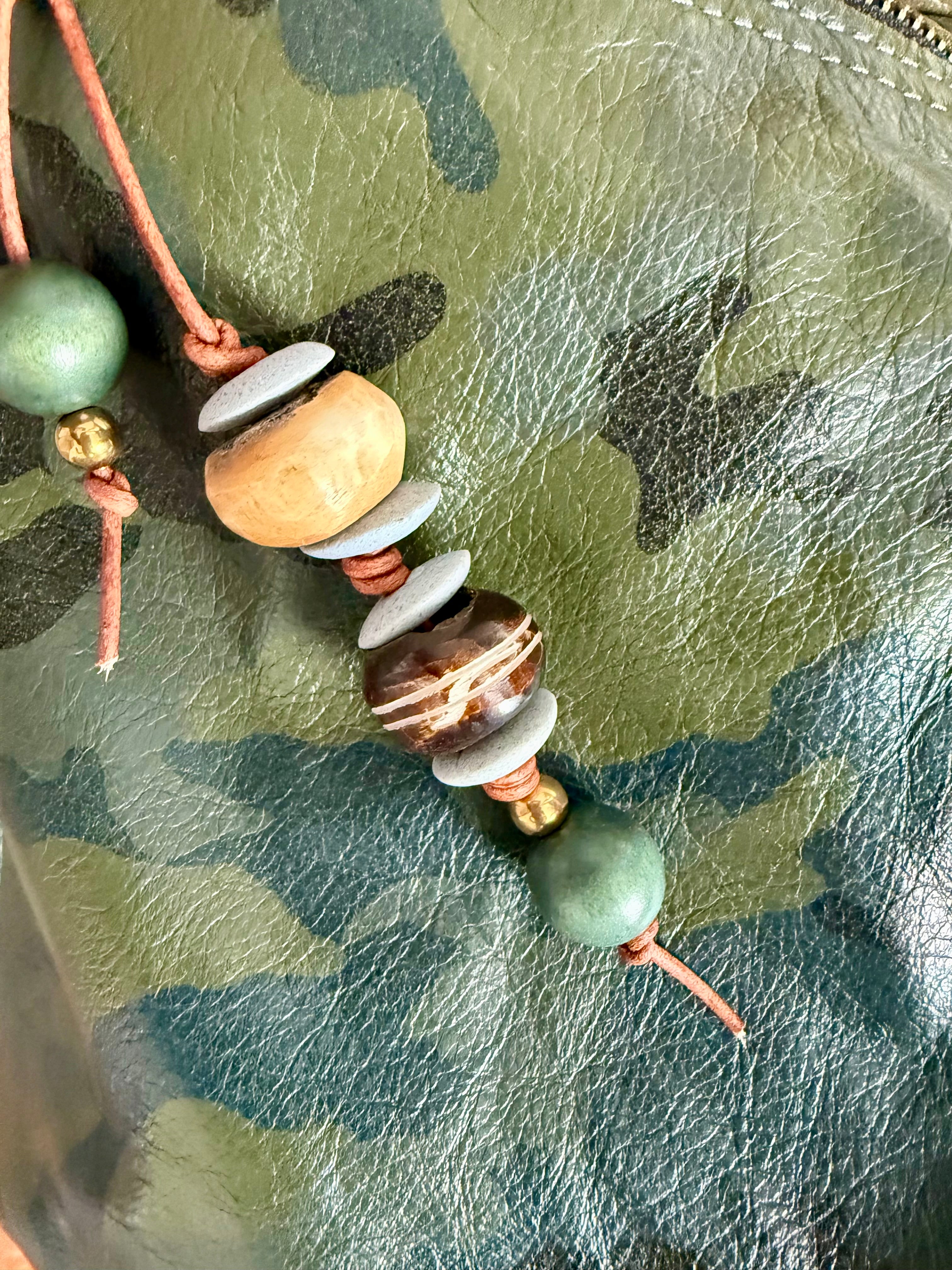 The Breakwater handcrafted bag charm keychain