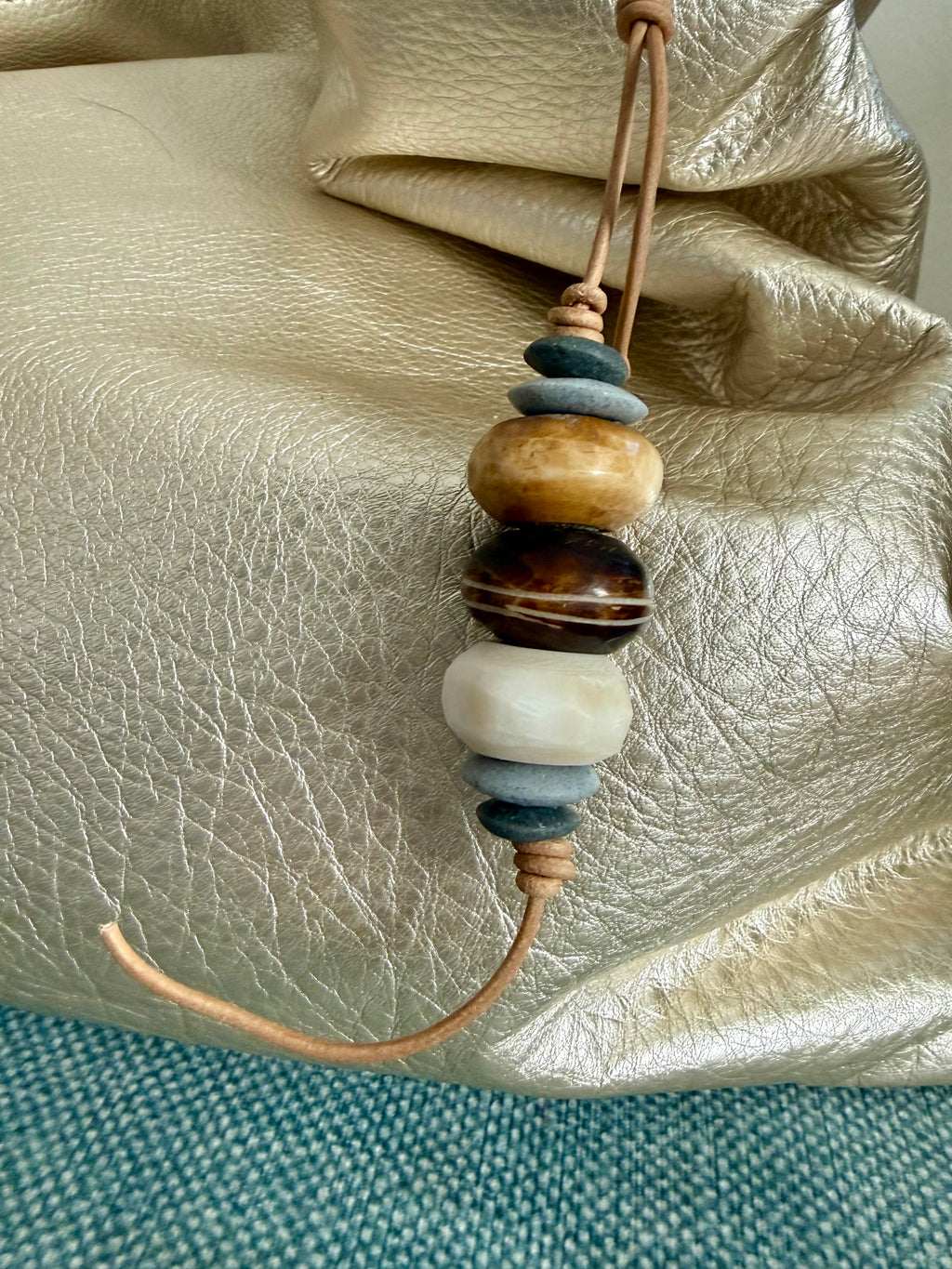 The Harbor Buoy handcrafted bag charm keychain