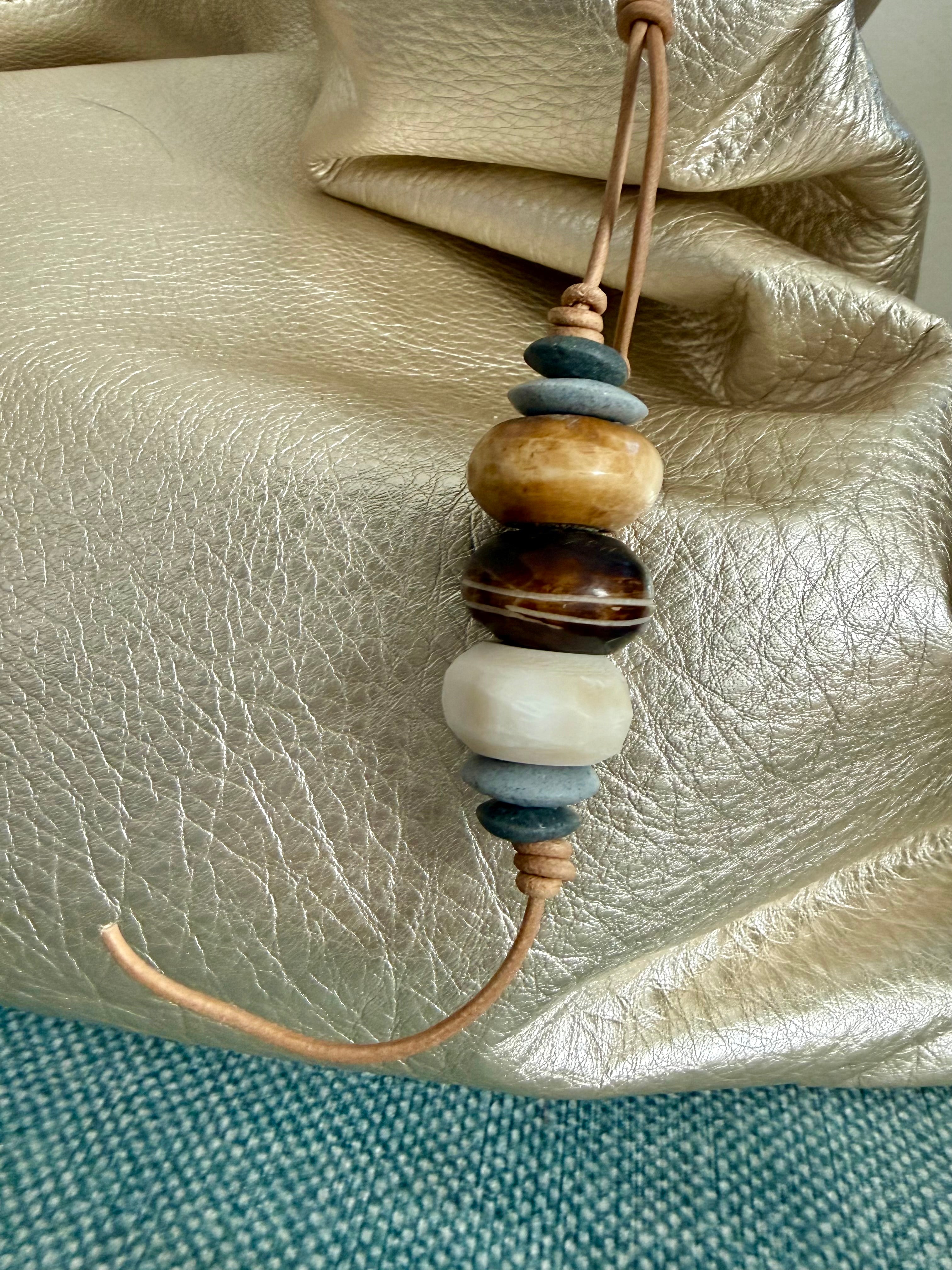 The Harbor Buoy handcrafted bag charm keychain