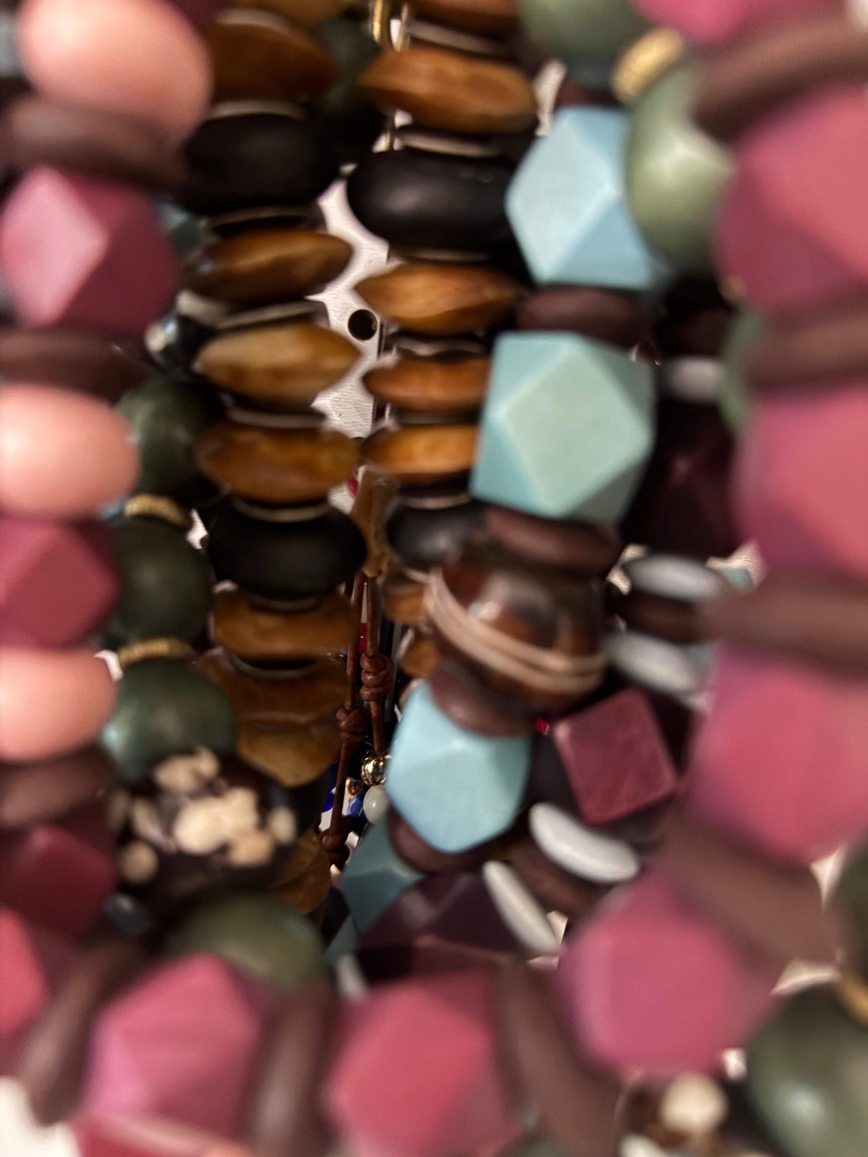 THE MEDIUM BEADED STRAP bag strap purse necklace