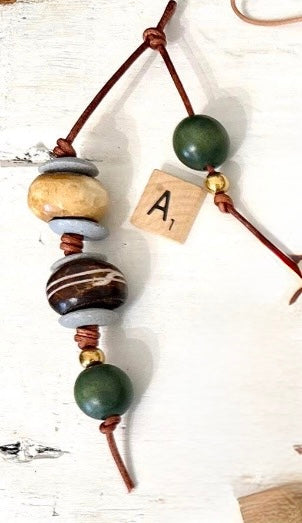 The Breakwater handcrafted bag charm keychain
