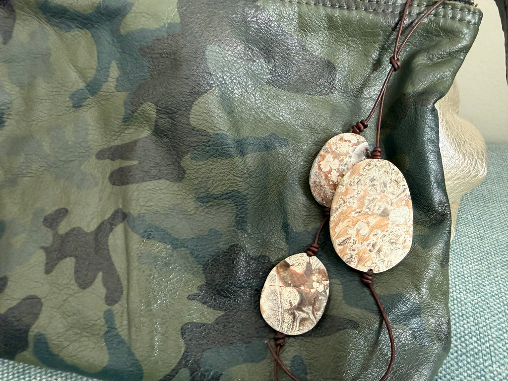 The Tide Line Charm - River Jasper Drop