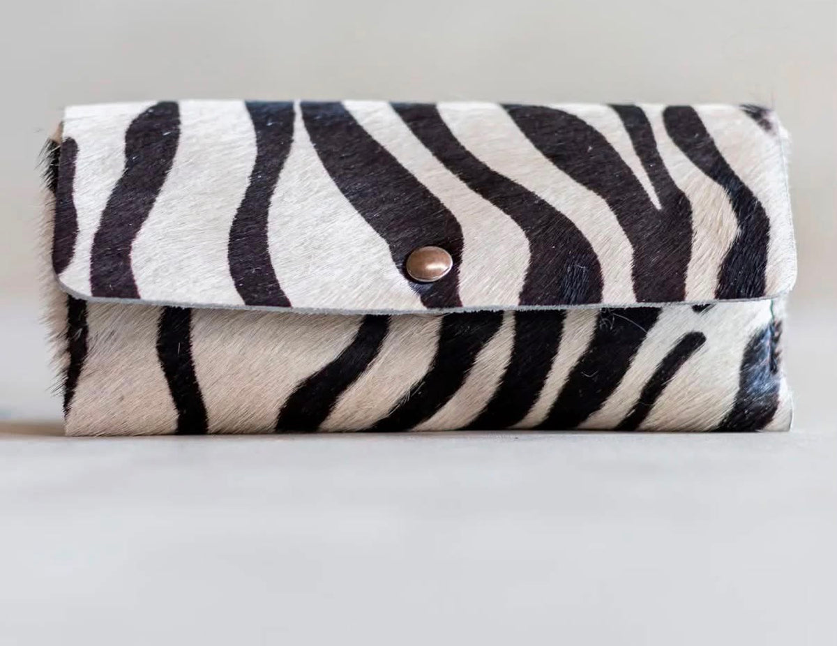 Sunnies Glasses Case Cowhide Hair Leather Accessory