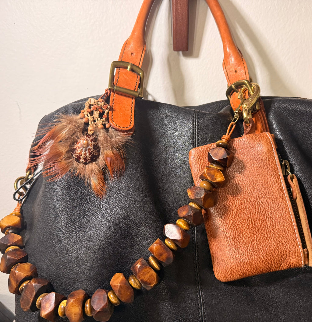 The Sojourner | Beaded Purse Necklace bag strap