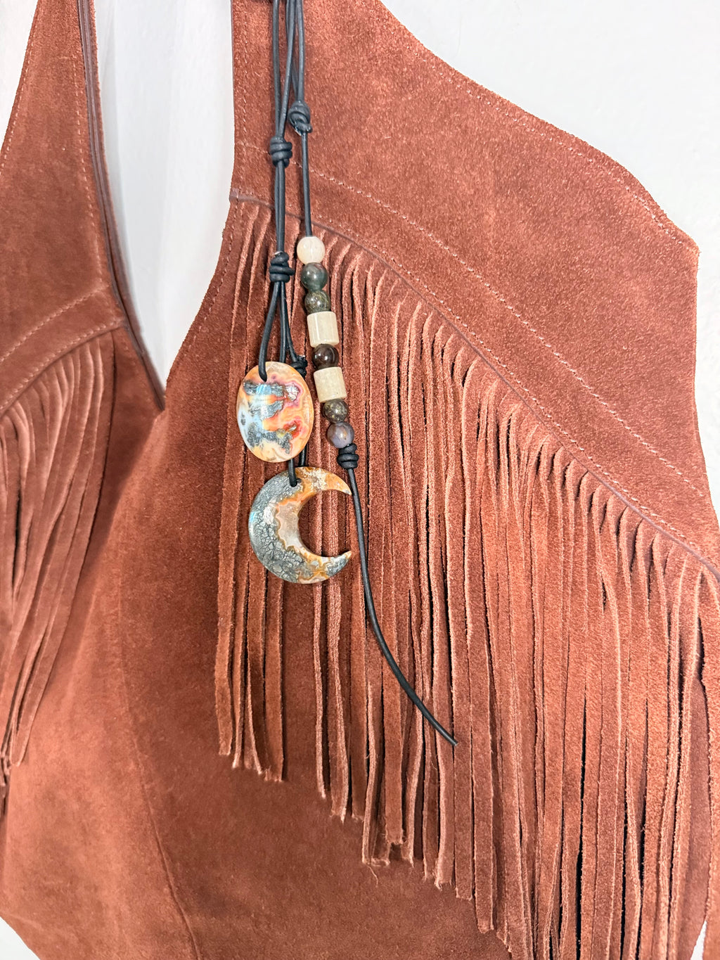 The Gatherer | Double Cabochon Bag Charm purse charm