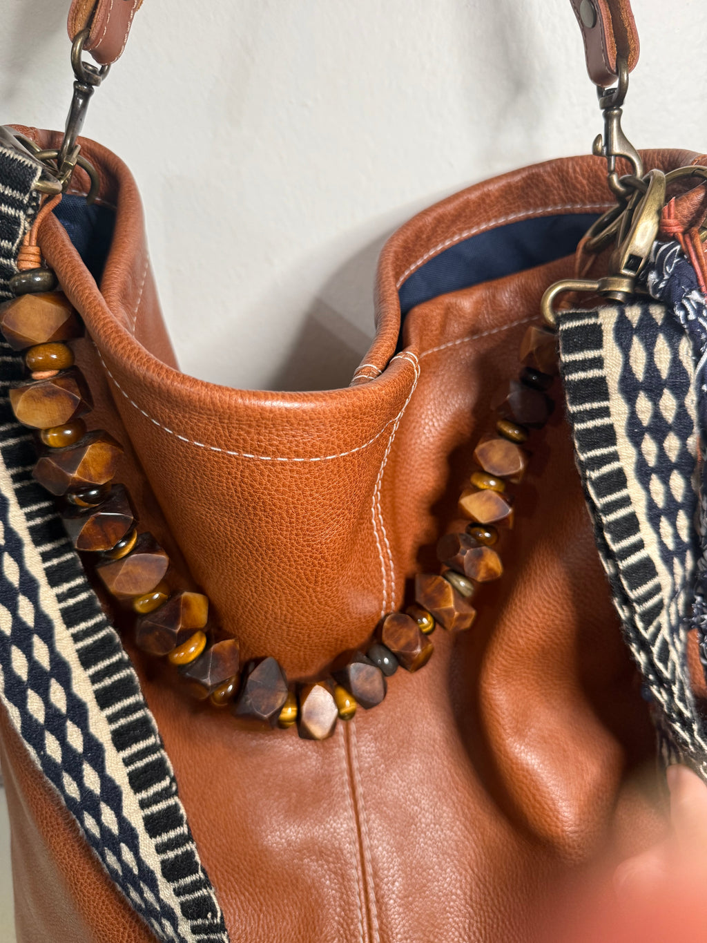 The Sojourner | Beaded Purse Necklace bag strap