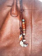 The Gatherer | Double Cabochon Bag Charm purse charm