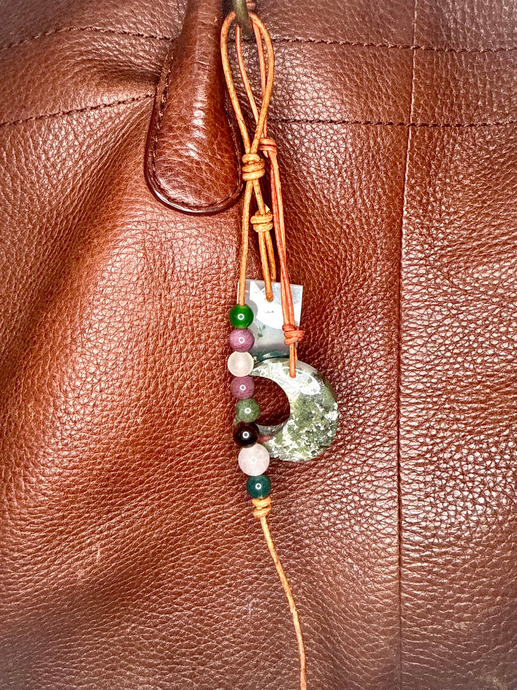The Gatherer | Double Cabochon Bag Charm purse charm