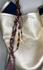The Wanderer Gemstone & Bandana Bag Charm