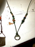 The Ring Leather & Metal Eyewear Holder Necklace