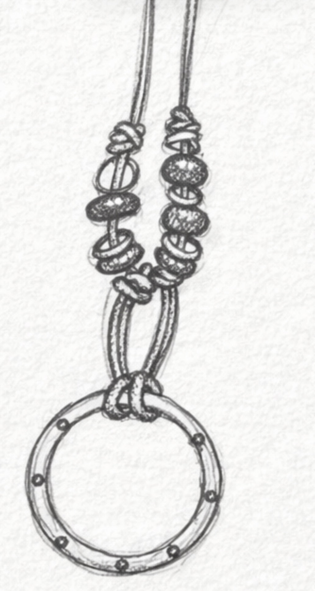 The Ring Leather & Metal Eyewear Holder Necklace
