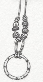 The Ring Leather & Metal Eyewear Holder Necklace