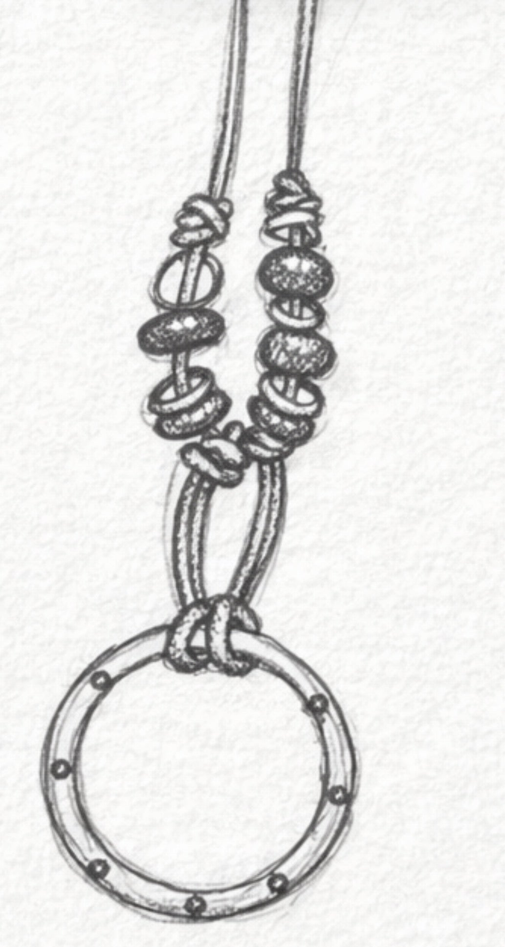 The Ring Leather & Metal Eyewear Holder Necklace