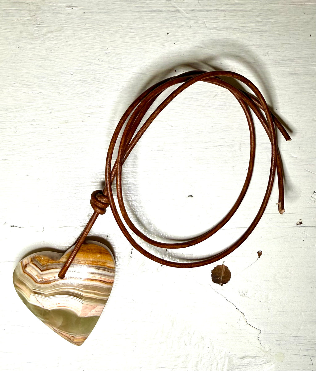 Green Onyx Heart Cabochon