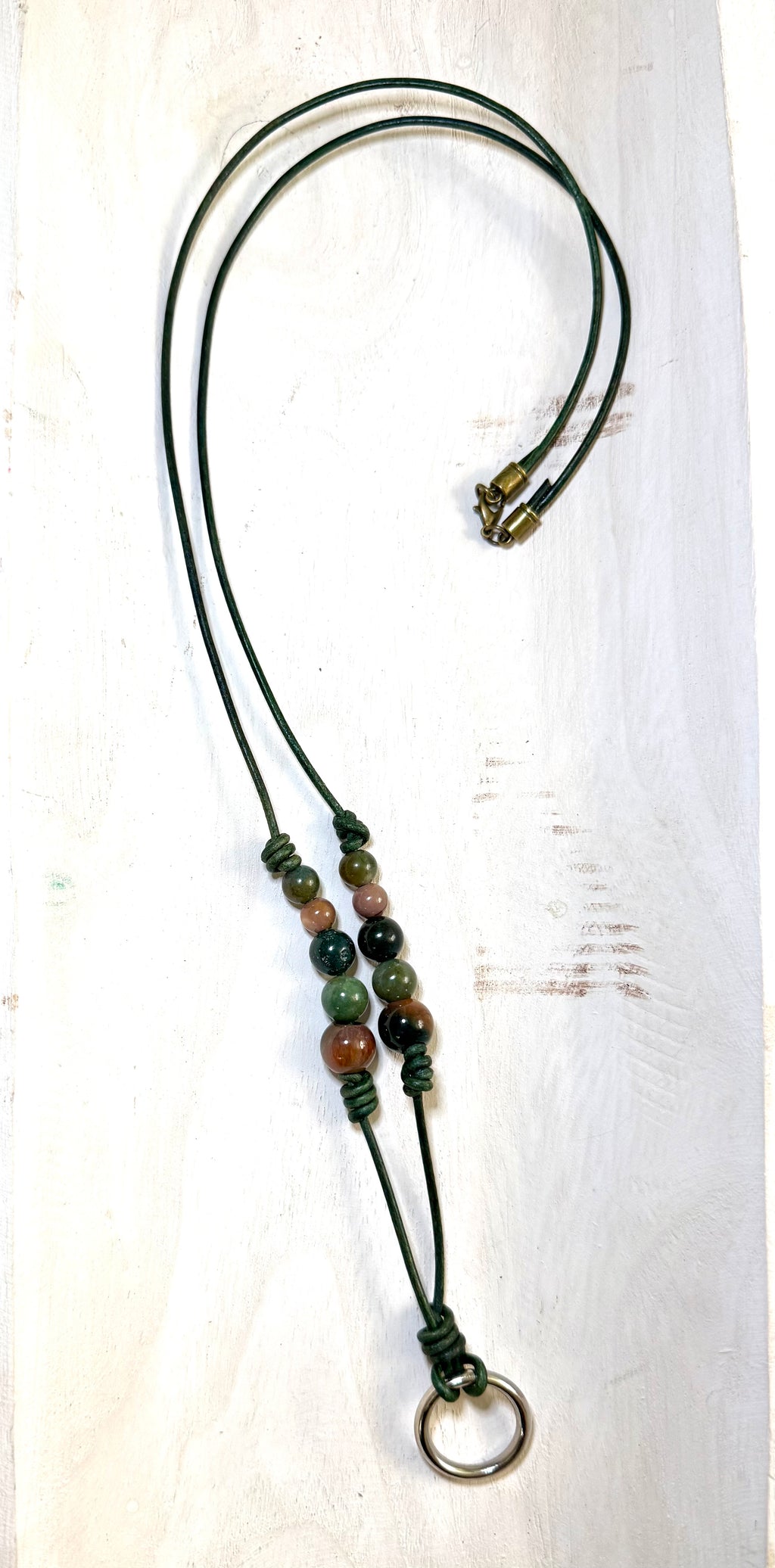 The Ring Leather & Metal Eyewear Holder Necklace