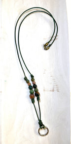 The Ring Leather & Metal Eyewear Holder Necklace