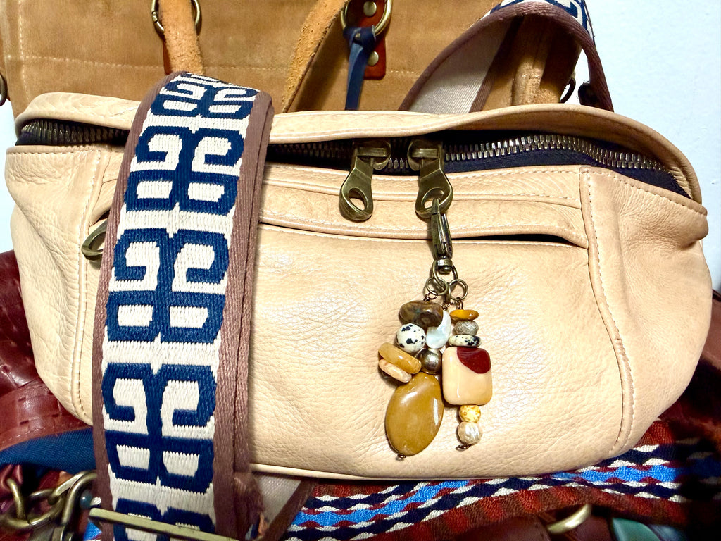 CSD Zipper Pull Charms – Handcrafted Semiprecious Stone Bag Jewelry