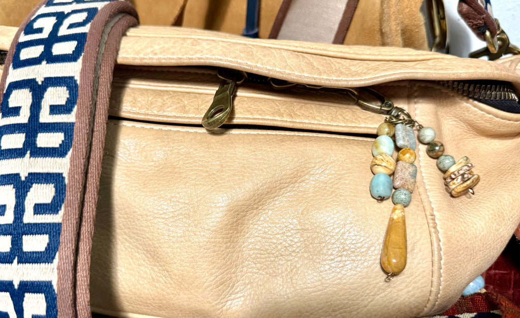 CSD Zipper Pull Charms – Handcrafted Semiprecious Stone Bag Jewelry