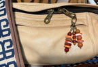 Zipper Pull Charms | 3 Strand Hand-Wired Semiprecious Stone Details
