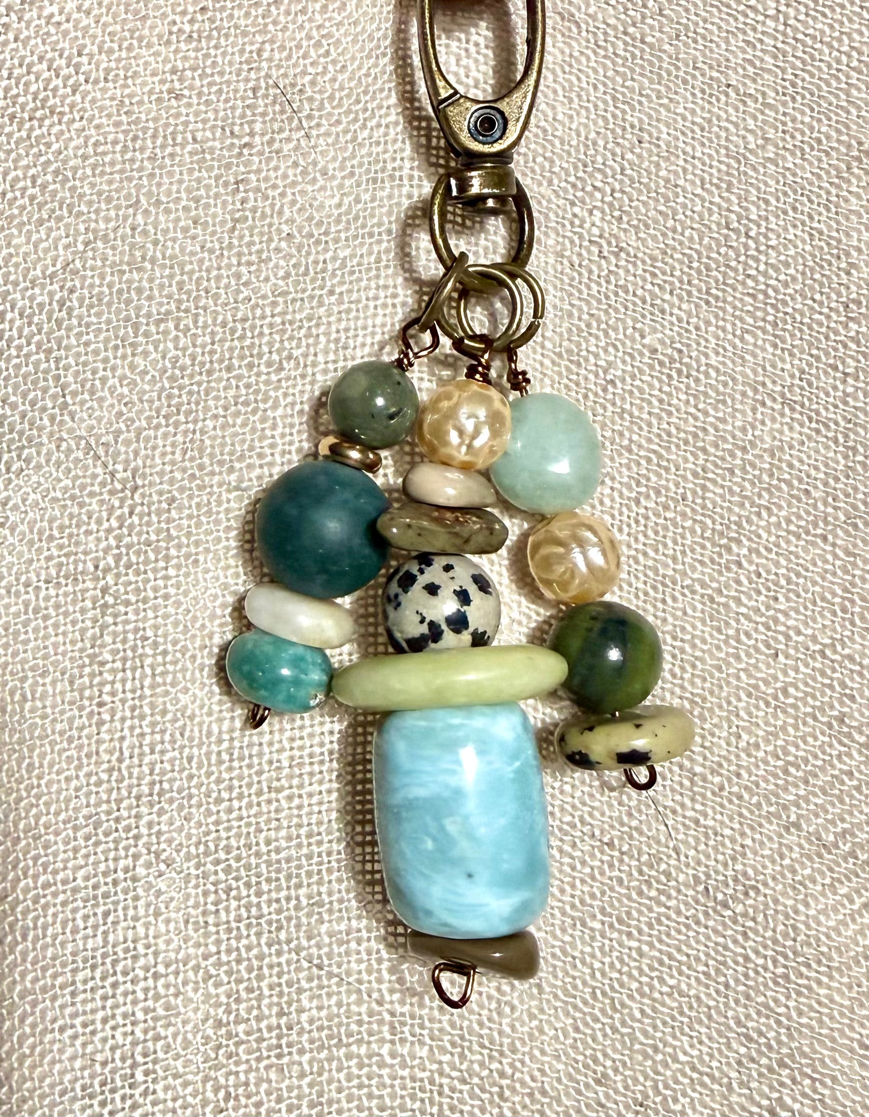 CSD Zipper Pull Charms – Handcrafted Semiprecious Stone Bag Jewelry